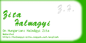 zita halmagyi business card